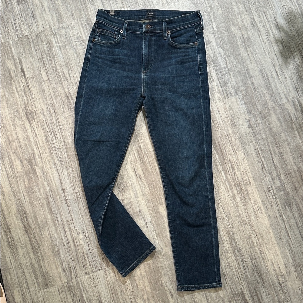 Citizens of Humanity Rocket Crop high-rise skinny Dark Wash